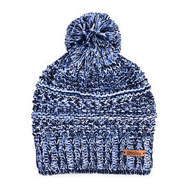 Gebreide kindermuts met schapenwol Branwen, blauw