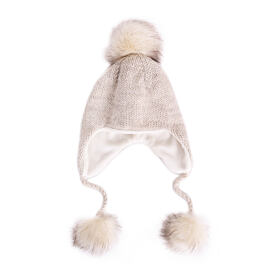 Kinder wollen kinderoorbeschermers V19 beige