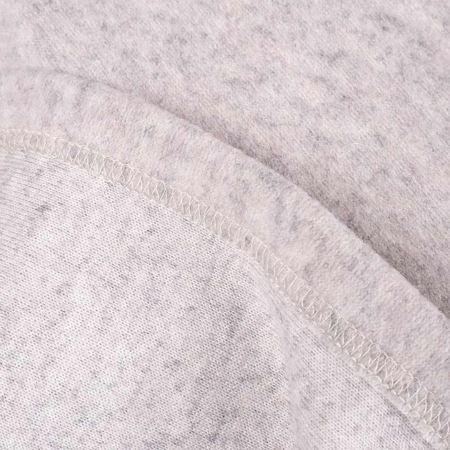 Wollen poncho lichtgrijs