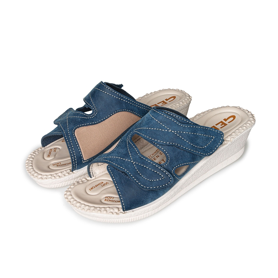 Dames gel sandalen voor hallux valgus Milada, blauw