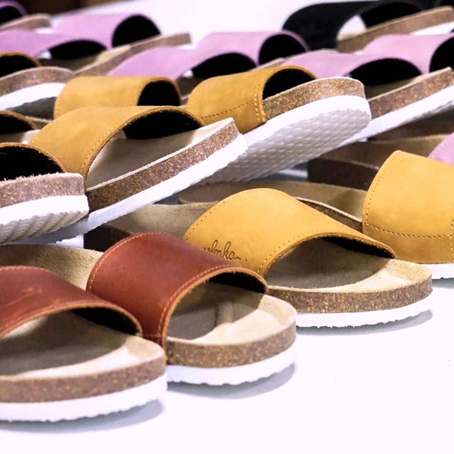 Heren kurken anatomische sandalen Trepky, zwart